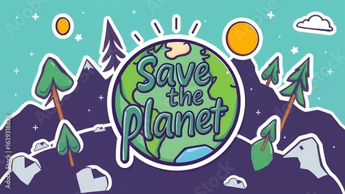 Eco-Friendly Digital Illustration