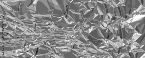Aluminum Foil Texture Background, Wrinkled Aluminium Paper Pattern