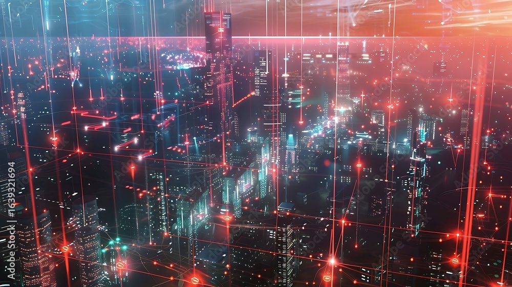 Fototapeta premium abstract background with fireworks