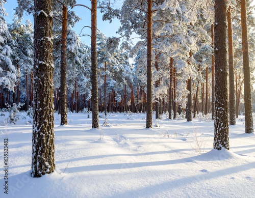Frozen Pine Forest