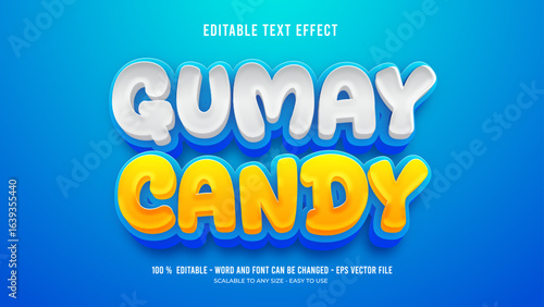 candy gumay editable text effect