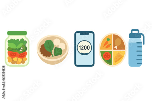 Healthful meal prep ideas for maintaining a balanced diet and tracking nutrition