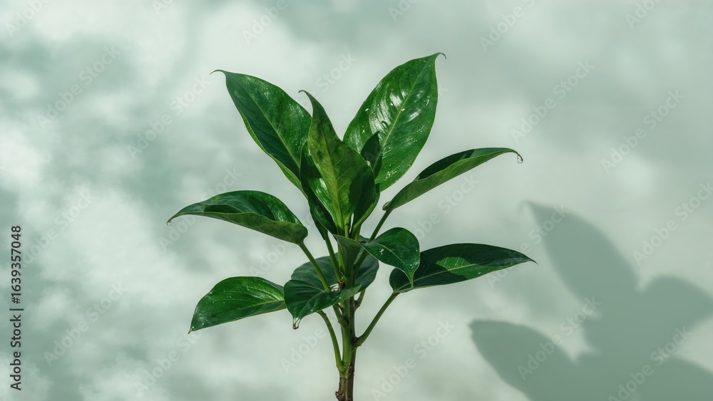 Obraz premium Green Plant Featuring Long Stems