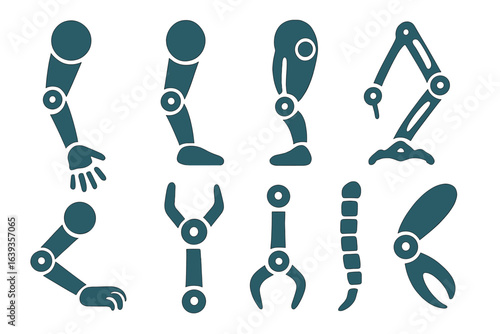 Showcasing various robotic arm designs for engineering applications and automation tasks