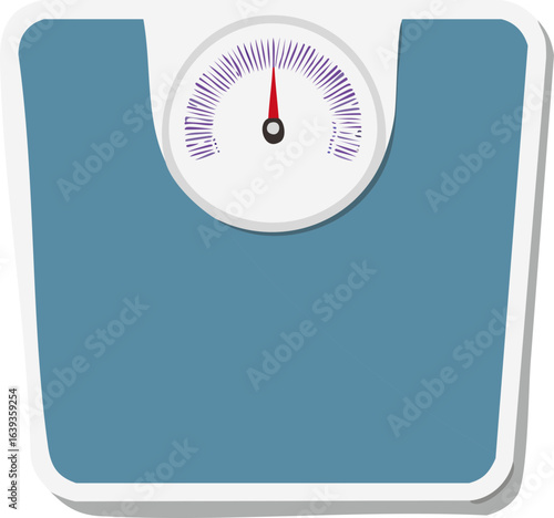 weight scale isolated on white