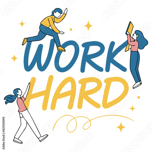 Work Hard and Stay Humble Motivational Tshirt Design