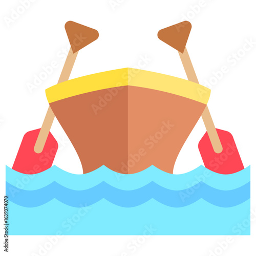 Paddle Icon Relate To Nautical, Sea, Marine, Navy.Use For Modern Concept, Ui, Ux Web And App Development.