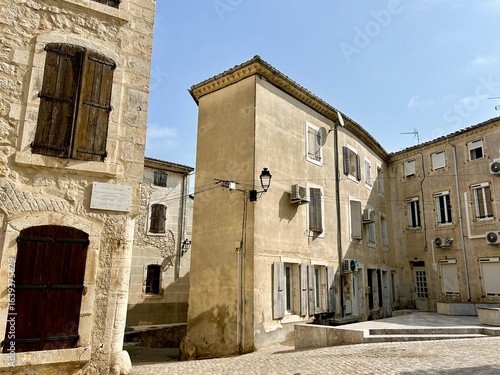 street in medieval sigean, france