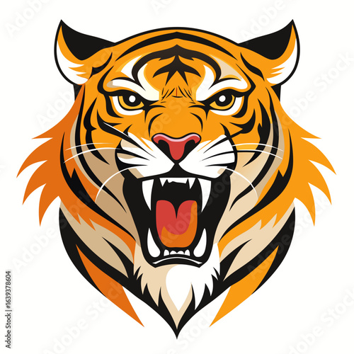 tiger head vector