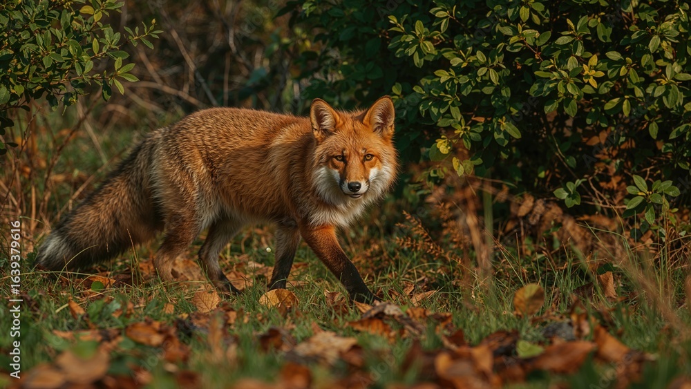 Fototapeta premium Red Fox Exploring the Great Outdoors