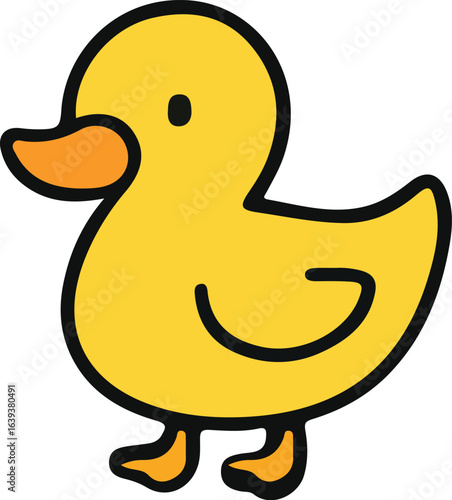 Cute Duck Baby Doddle Art
