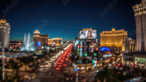 Wallpaper Mural Colorful blurred lights illuminating the night scene Torontodigital.ca