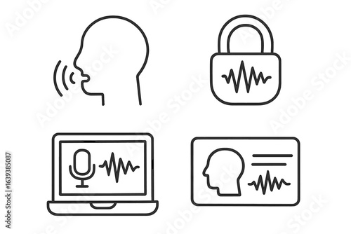 Technology for voice recognition, data security, and user identification in modern digital communication systems