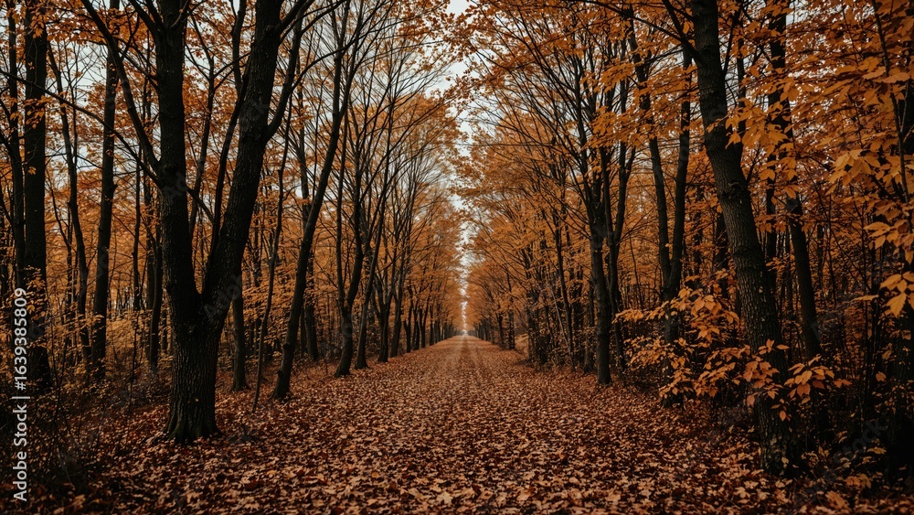 Fototapeta premium When nature shifts: preparing for the cold and darkness that winter brings