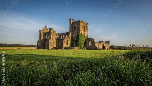Dilapidated castle from long ago