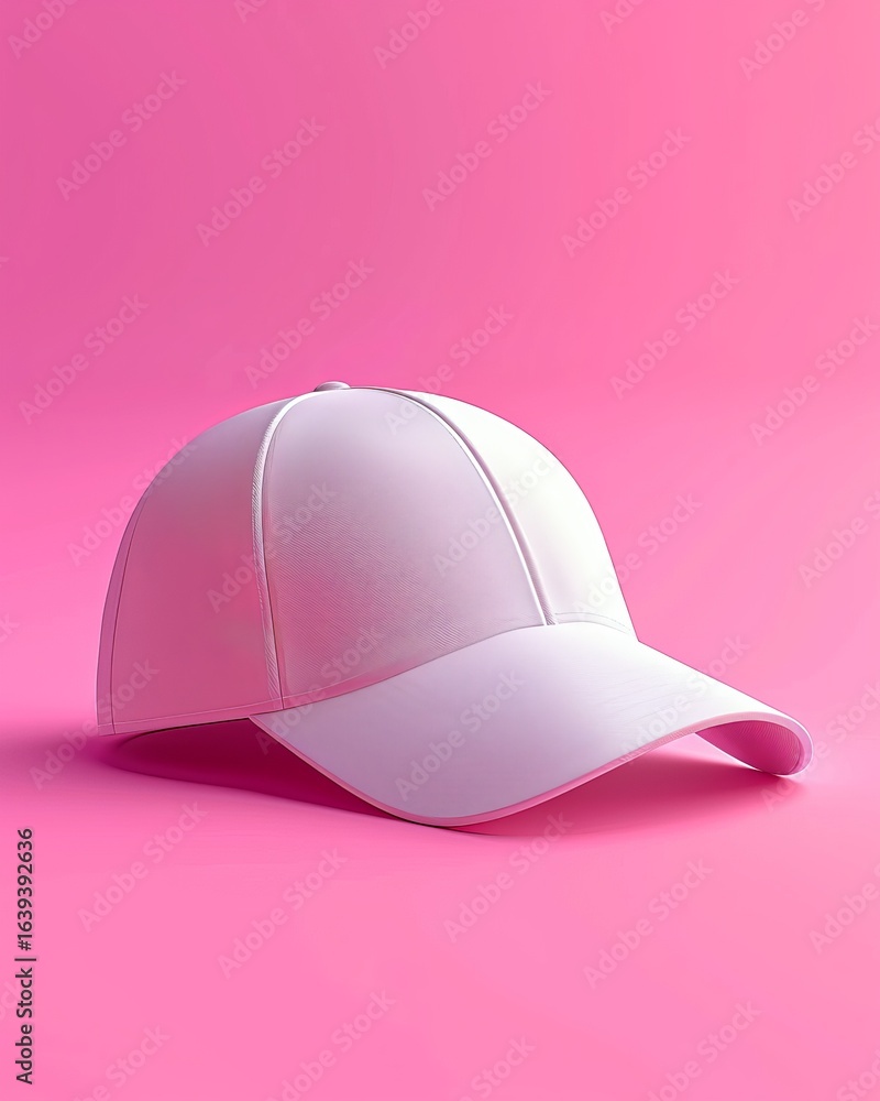 Fototapeta premium Trendy snapback cap mockup for fashionable apparel designs and professional branding displays