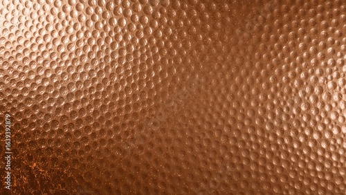 Glossy hammered copper background with room for text