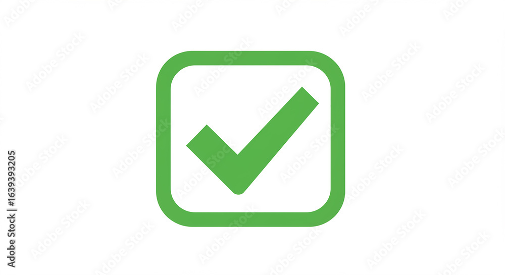 Green Check Mark Icon: Approval Symbol Green Check Mark Icon: Approval Symbol