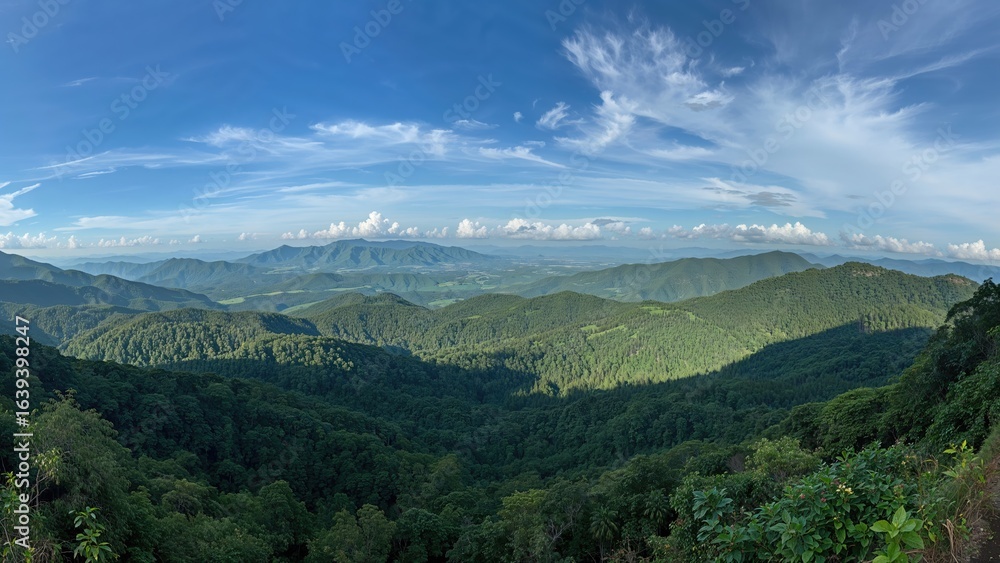 Fototapeta premium Beautiful landscape of a mountainous region