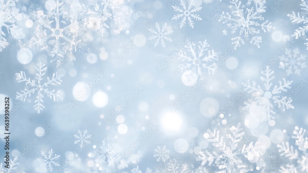 Frosty snowflake background Frosty snowflake background