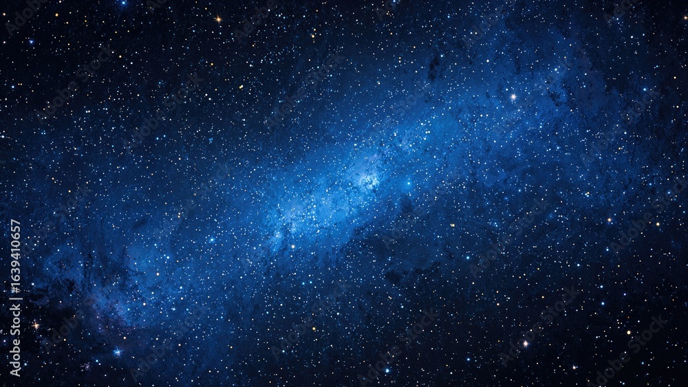Fototapeta premium Glowing stars set against a smoothly changing night backdrop