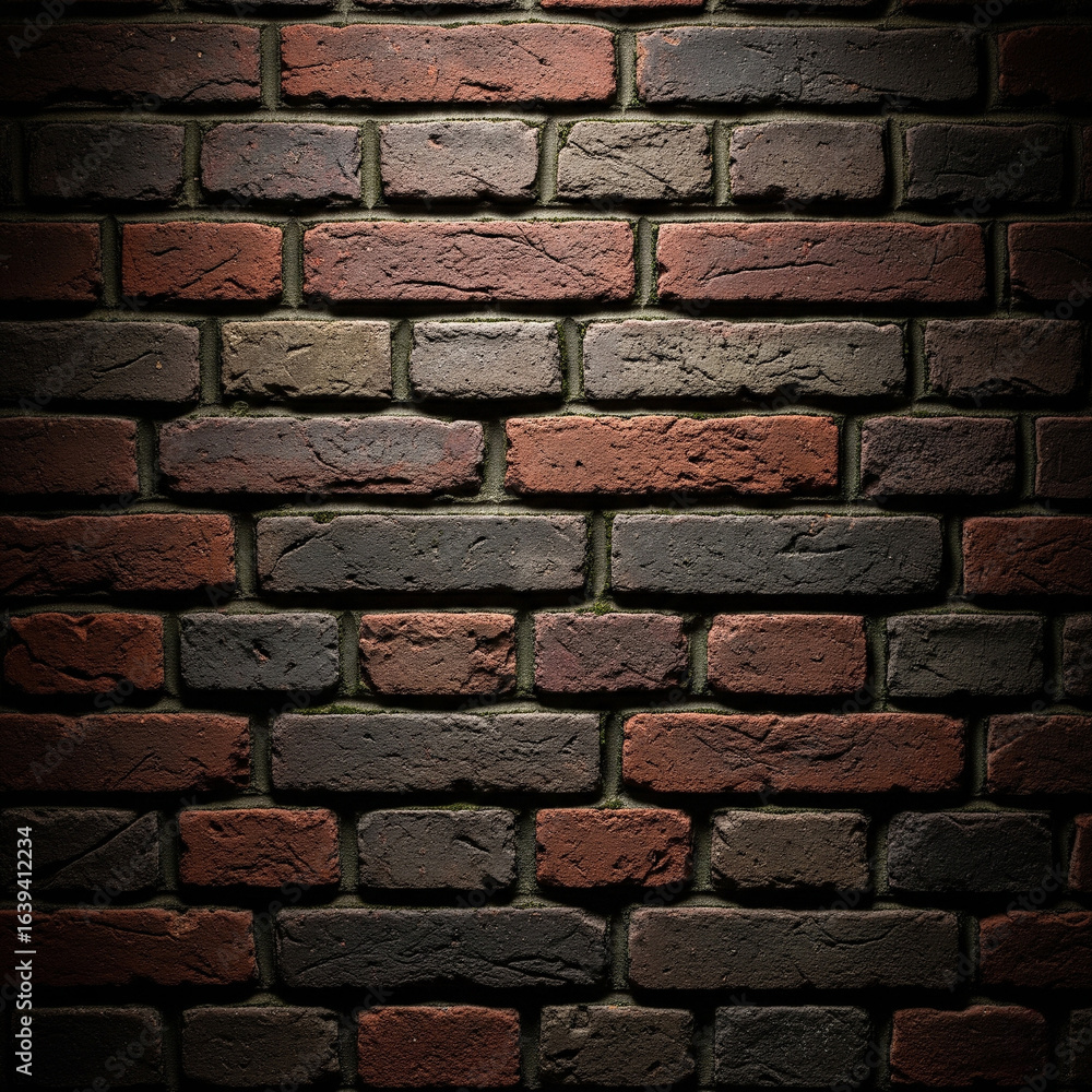 Fototapeta premium dark brick background, brick wall