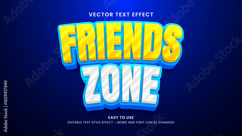 friends zone editable text effect