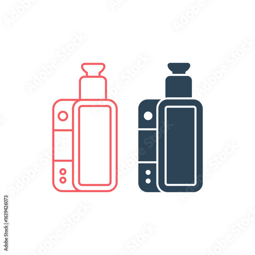 Vape vector illustration icons set