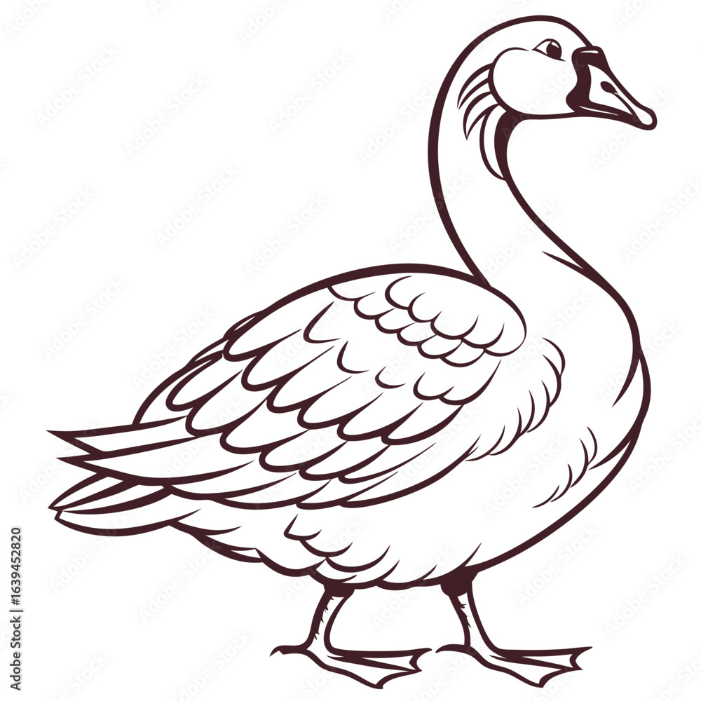 Obraz premium goose icon