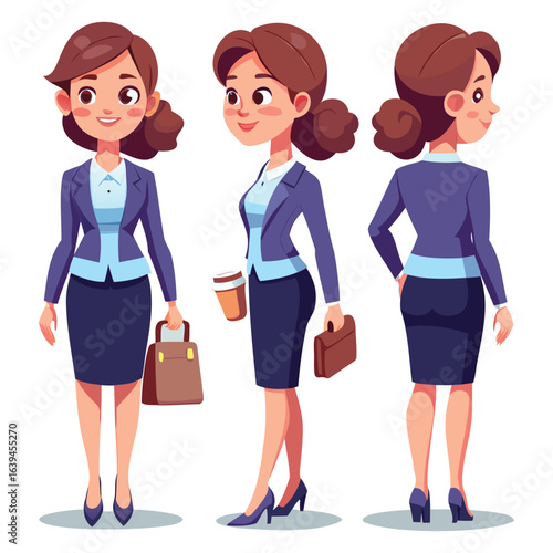 Businesswoman and Female Professional Profile Design