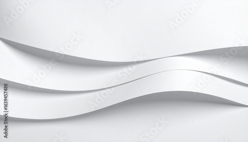 Wallpaper Mural Elegant layered paper strips creating a dynamic wave pattern. Minimalist abstract background with soft light and shadow. Torontodigital.ca