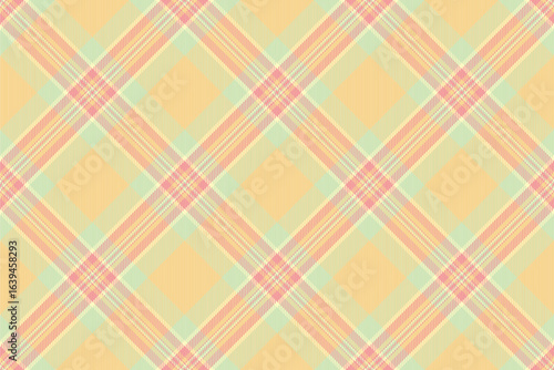 Pastel plaid pattern, seamless texture. Soft, delicate colors create a calming and cheerful mood. Ideal for textile design, wallpaper, or website backgrounds.