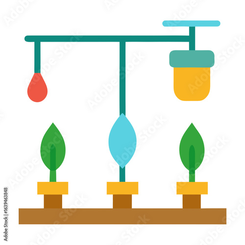 Automated plant watering system with drip irrigation and water reservoir