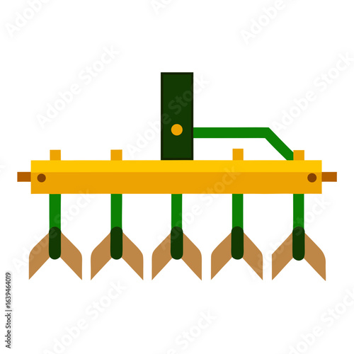 Agricultural cultivator tool with multiple tines for soil preparation