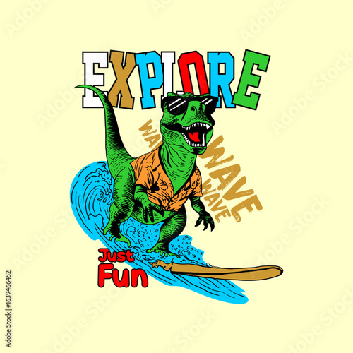 explore wave dino kids design...
