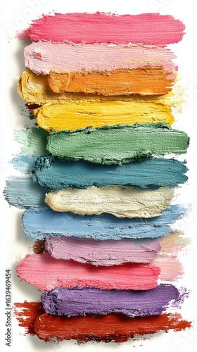 Layered Pastel Paint Strokes Abstract Background