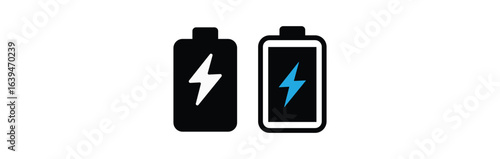 charging phone vector icons. Smartphone connection to charge battery.