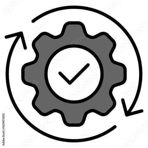 Iteration lineal color icon