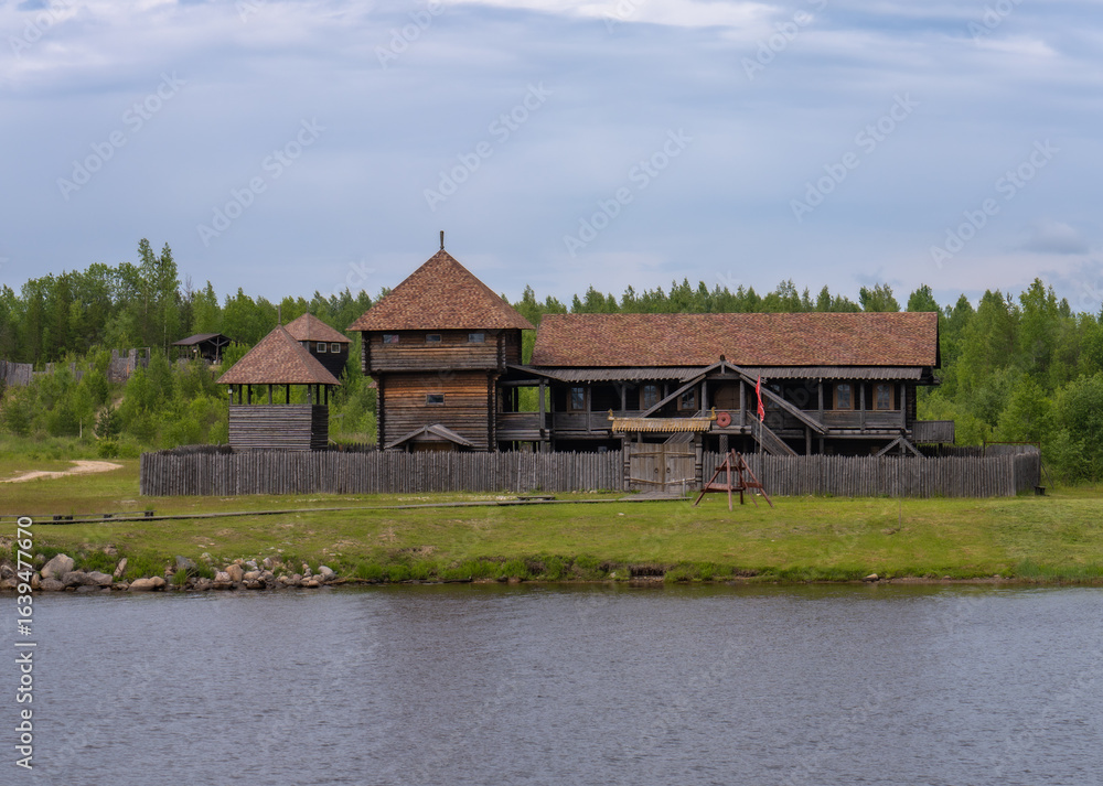 Obraz premium house on the river