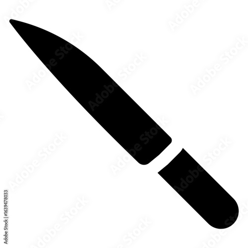 부엌 나이프 실루엣 아이콘