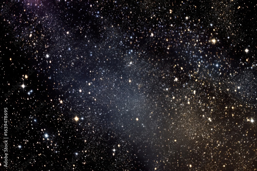 Obraz premium Stunning celestial nightscape showcasing vibrant stars over a dark expanse, perfect for dreamy cosmic projects and enchanting presentations