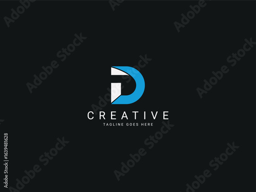 d modern letter logo