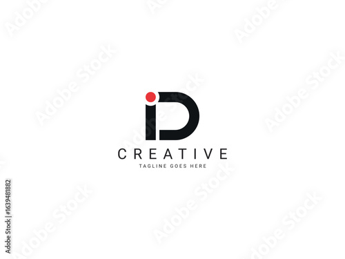 d modern letter logo