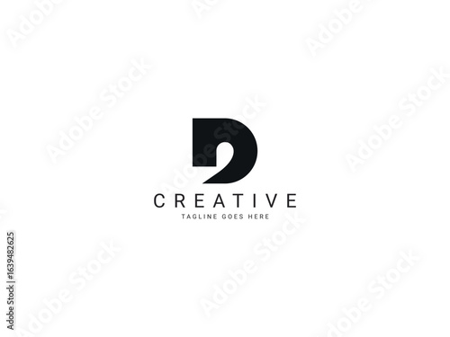 d modern letter logo