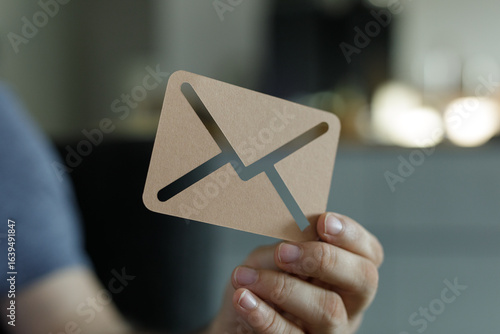 Image of a person holding a...