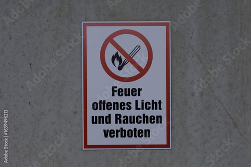 Stock photo of a sign prohi...