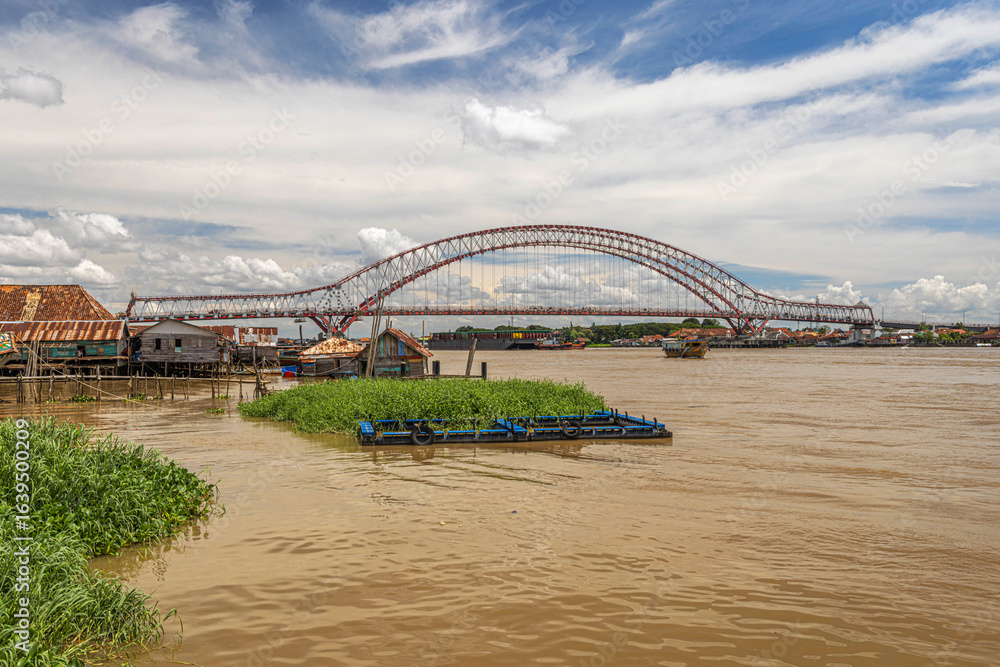Fototapeta premium Bridge @ Palembang city, Indonesia