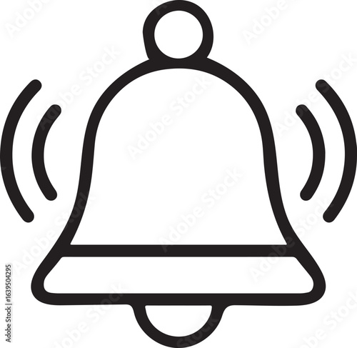 Notification, alert, and subscription bell icon.