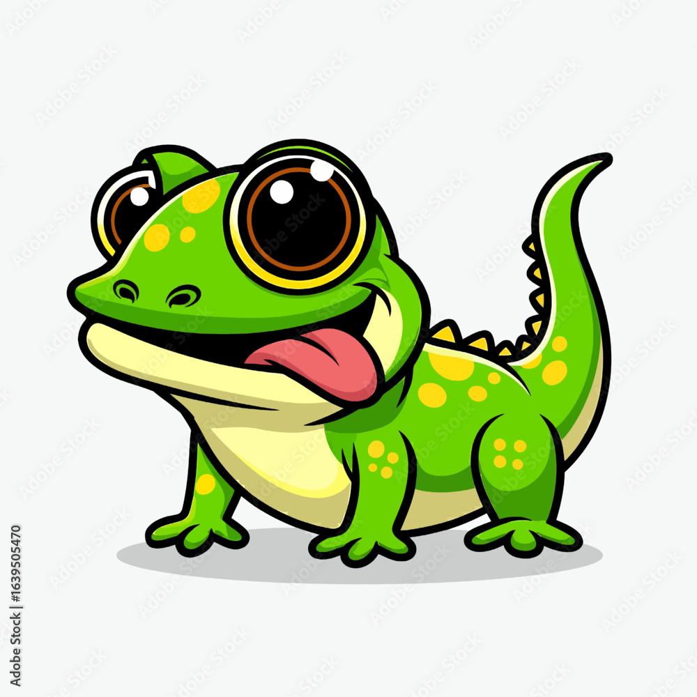 Obraz premium cute lizard very cool design