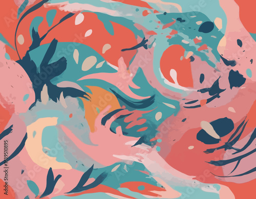Beautiful Colorful textile design Vector, eye catching design 